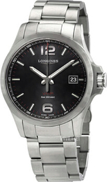 Longines Conquest V.H.P. Sort/Stål Ø43 mm L3.726.4.56.6