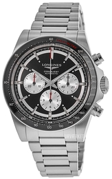 Longines Conquest Sort/Stål Ø42 mm L3.835.4.52.6