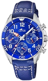 Lotus Junior Blå/Læder Ø36 mm 18859/1