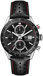 TAG Heuer Carrera Sort/Læder Ø41 mm CBM2110.FC6454