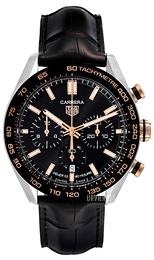 TAG Heuer Carrera Sort/Læder Ø44 mm CBN2A5A.FC6481