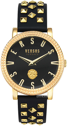 Versus by Versace Pigalle Sort/Gul guldtonet stål Ø38 mm VSPEU0219