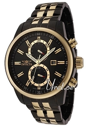 Invicta II Sort/Stål Ø45 mm 0254